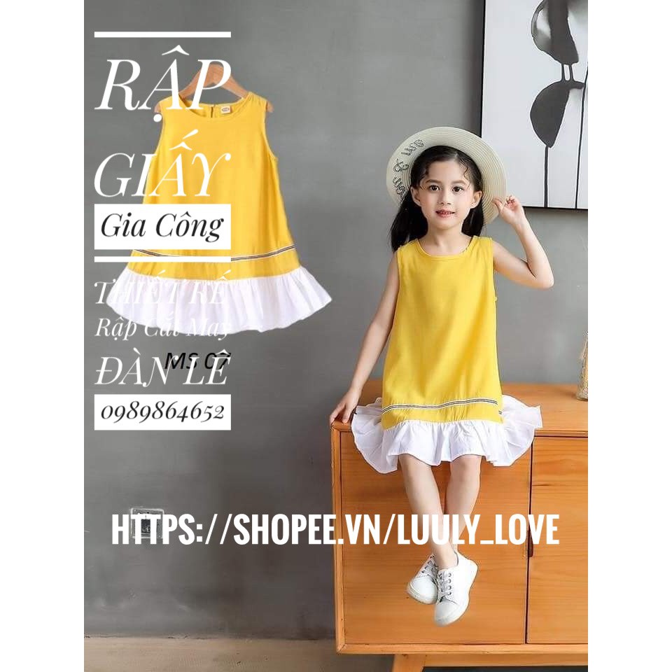 Rập giấyTT930 Rập giấy cắt may sét thu đông cho bé gái(1-12t)