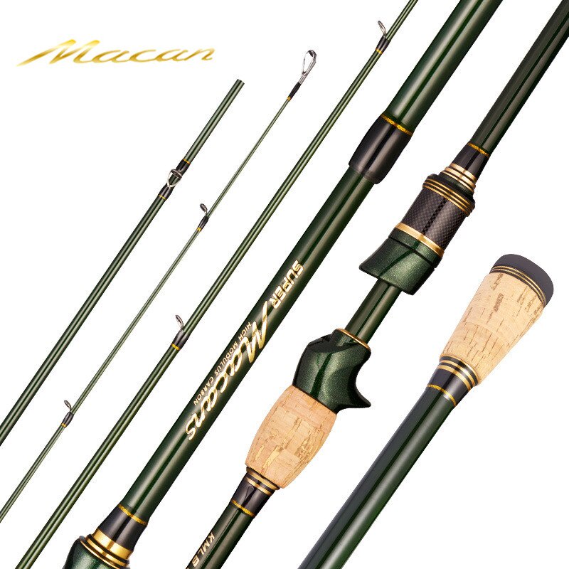 Cần câu lure thu gọn 4 khúc Cemreo Macans siêu nhẹ Docaulure25 cần câu 4 khúc siêu nhẹ, độ cứng M, màu sắc đẹp mắt