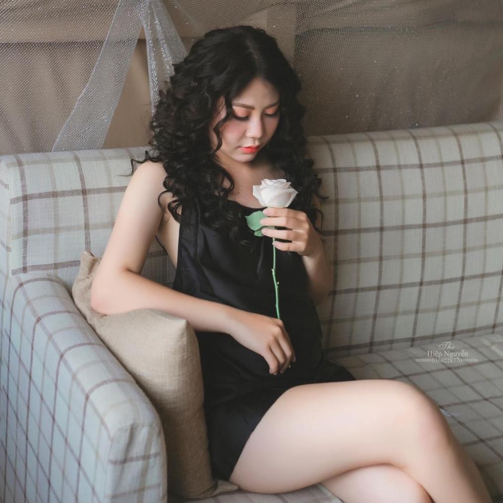 [HÀNG CAO CẤP] Váy ngủ phi lụa màu đen hai dây hở lưng gợi cảm Ly Ly Shop | BigBuy360 - bigbuy360.vn