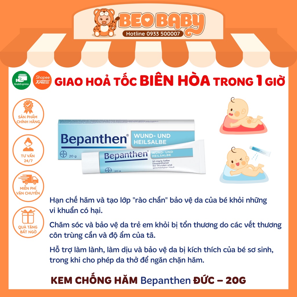 Kem Chống Hăm Bepanthen 20g - Đức