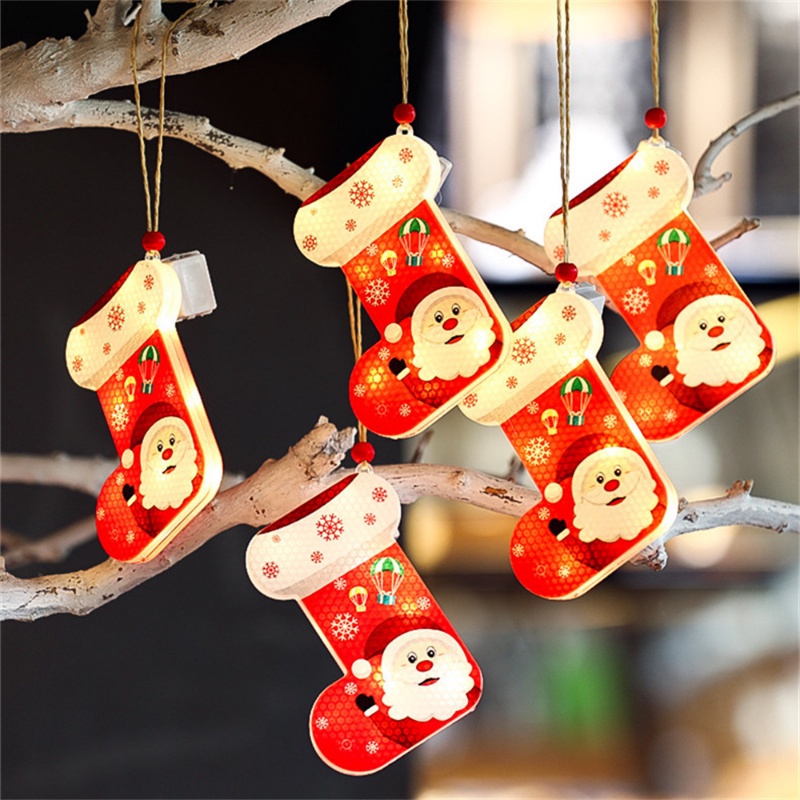 Dây Đèn Led 3 Chế Độ Bằng Acrylic Chống Nước Họa Tiết Hoạt Hình Trang Trí Giáng Sinh / Năm Mới