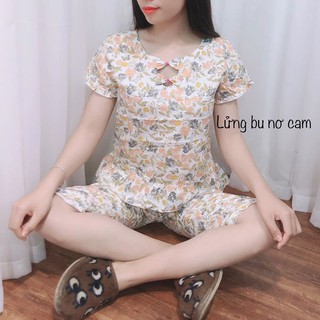 Bộ lửng mặc nhà( sang chảnh,mát,mềm,chất thô hàn)