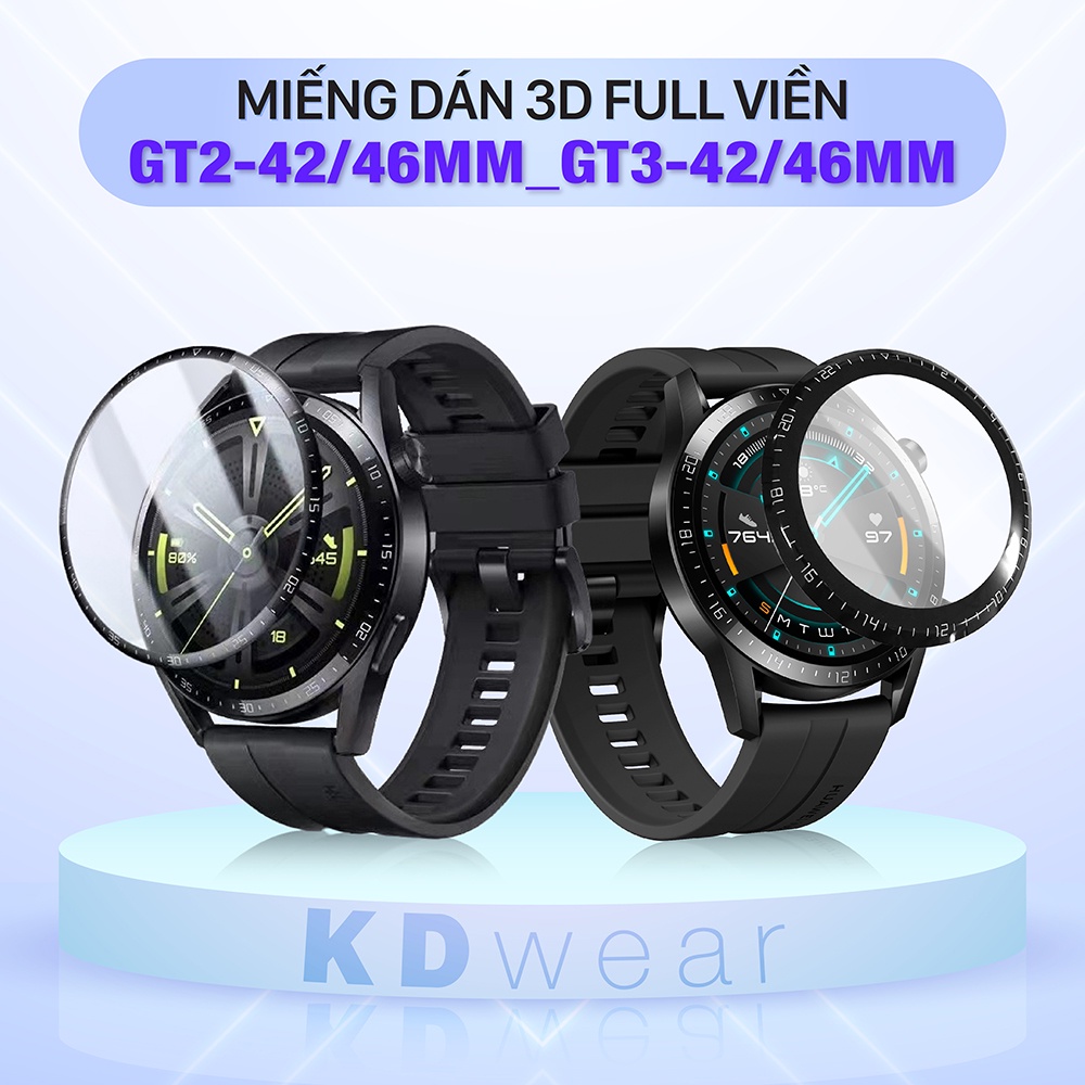 GT2/GT3 - Miếng dán màn hình 3D full viền cho Huawei watch