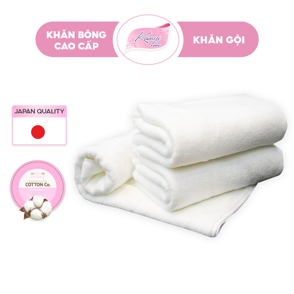 Khăn Lau Đầu Khách Sạn Siêu Dày Kamys Towel 35x80cm 100% Cotton Cao Cấp, Mềm Mại, Thấm Hút Tốt