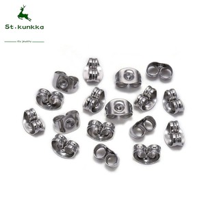St.kunkka Nút Chặn Bông Tai Bằng Thép Không Gỉ