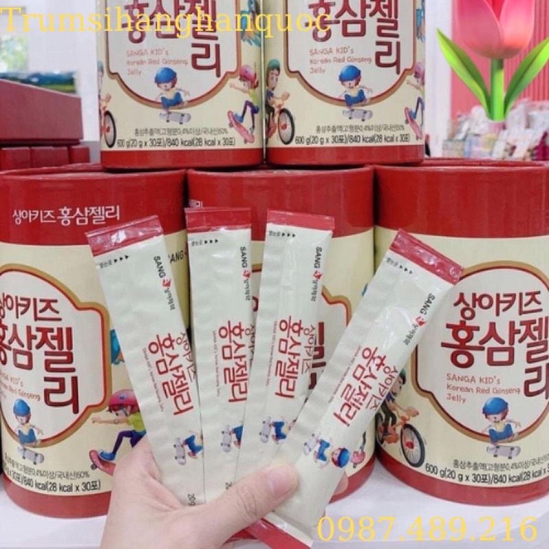 HÀNG MỚI VỀ] Thạch Hồng Sâm Baby Sanga Hàn Quốc Cho Bé
