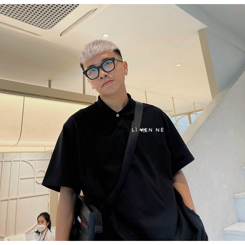 Áo thun polo mini popular kun shop áo polo cổ trụ mini popularchất thun cá sấu cotton cao cấp kunshopunisex