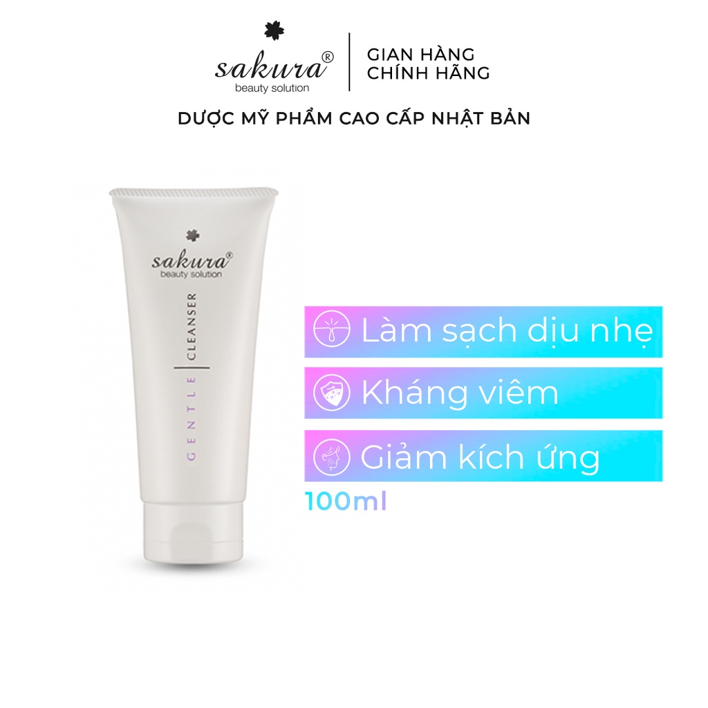 Sữa rửa mặt chăm sóc da nhạy cảm Sakura Gentle Cleanser 100ml