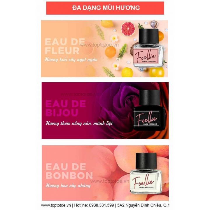 Nước hoa vùng kín FOELLIE Auth chuẩn 5ML | Thế Giới Skin Care
