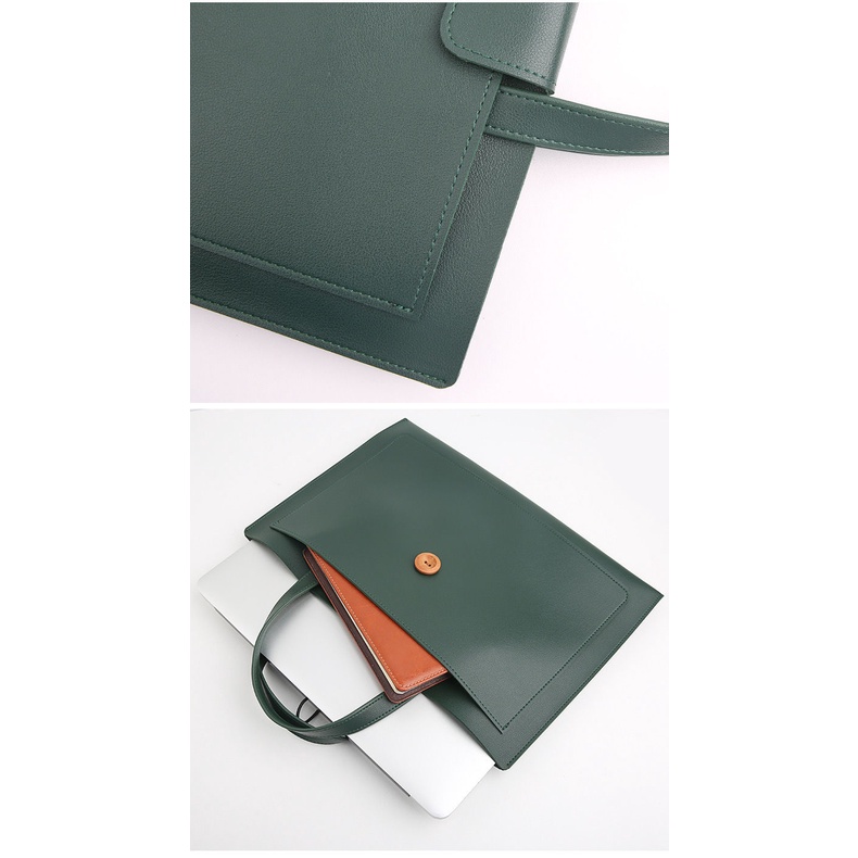 Túi da thích hợp cho Macbook Air Pro 13 15 15.6 Pro 7 6 5 4 X Xiaomi Hp Dell Lenovo Thinkpad Samsung