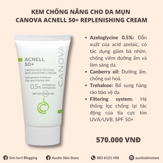 Sữa rửa mặt cho da mụn canova salipil detergente 150ml