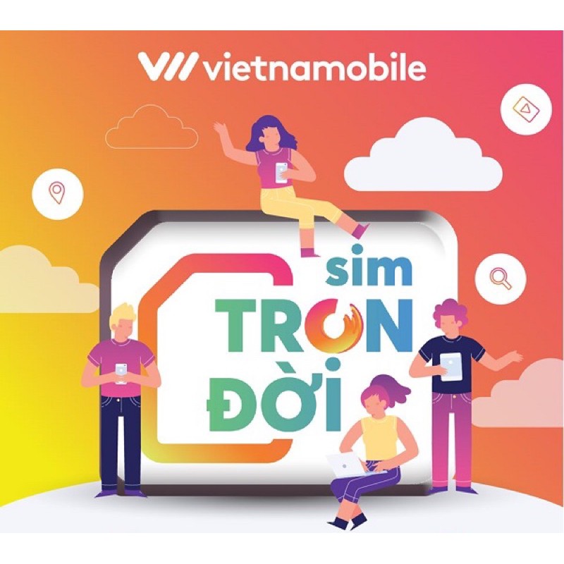 Sim 4G Vietnamobile Gói Cước Trọn Đời Tkc 0đ miễn phí tháng đầu