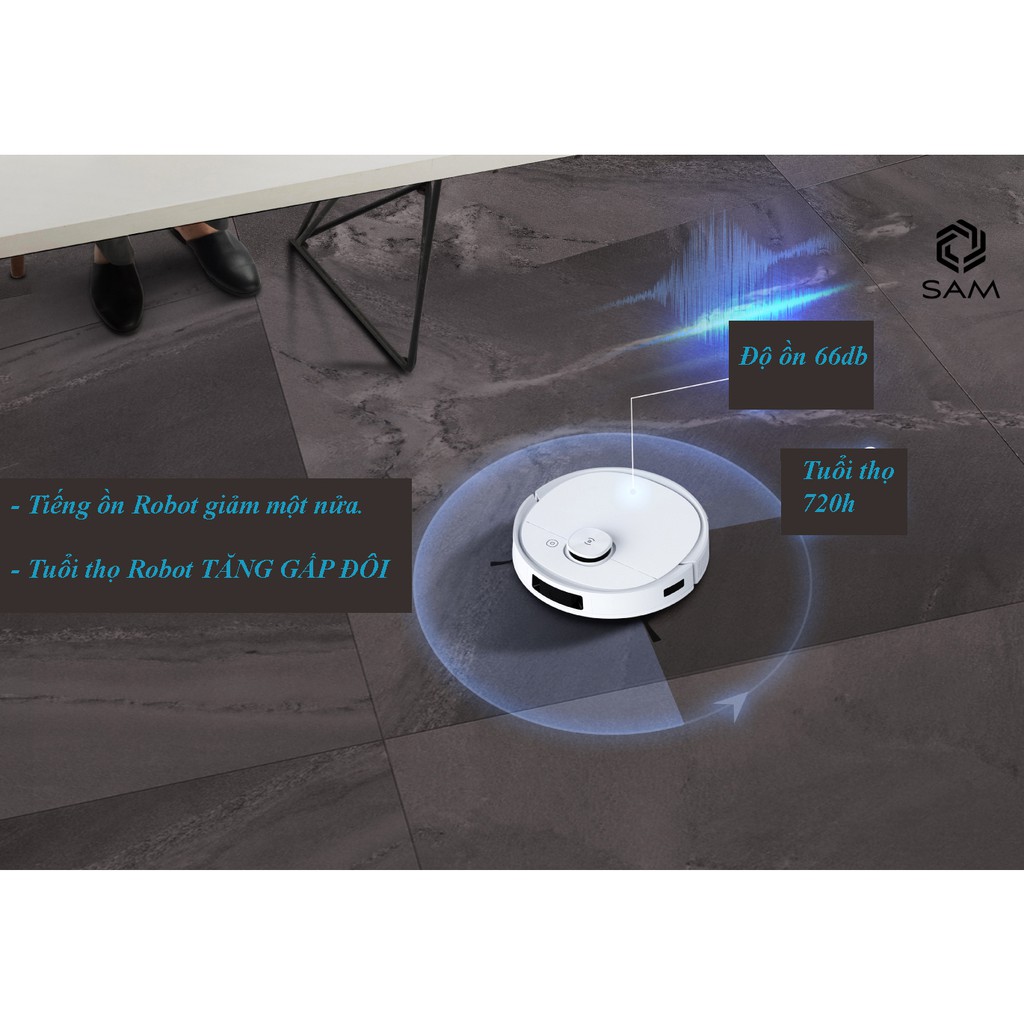 Robot Hút Bụi Lau Nhà Ecovacs DEEBOT T9QUỐC TẾ - Lực Hút Mạnh Mẽ 3000pa, Robot Thông Minh Tỏa Hương Thơm