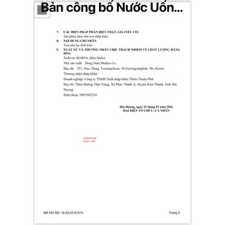 Nước sâm hàn quốc 1 hộp 10 chai