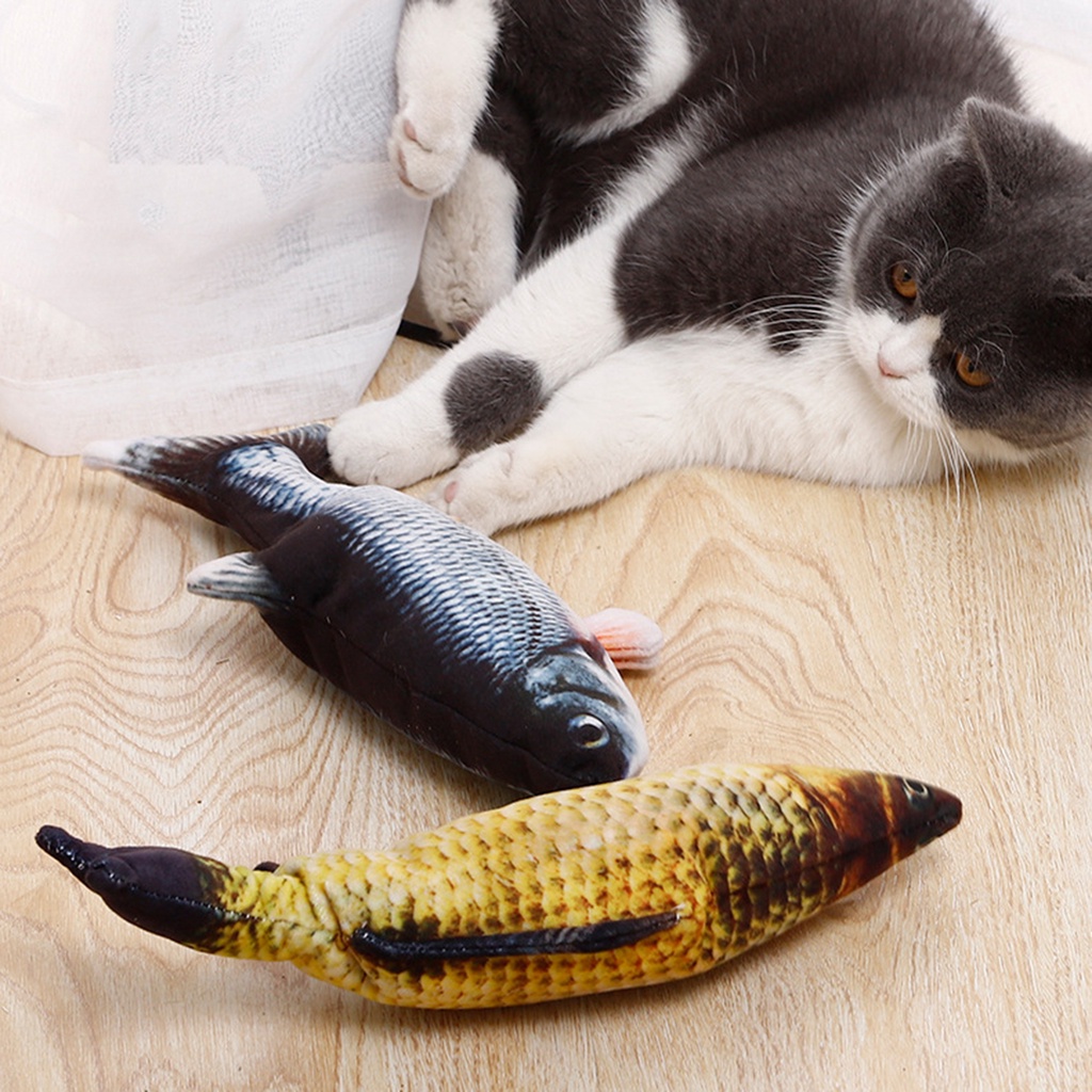 Đồ Chơi Cá Điện Tử 3 Chế Độ Có Cổng Sạc USB Cho Mèo