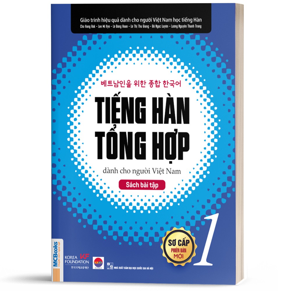 Sách - Tiếng Hàn tổng hợp dành cho người Việt Nam - Sách bài tập sơ cấp 1