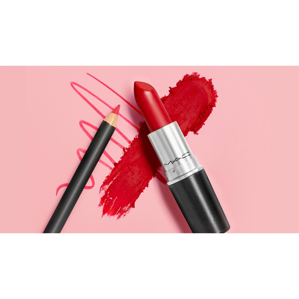 Deborah Son MAC Siêu Lì 707 Ruby Woo Màu Đỏ Cổ Điển 3g