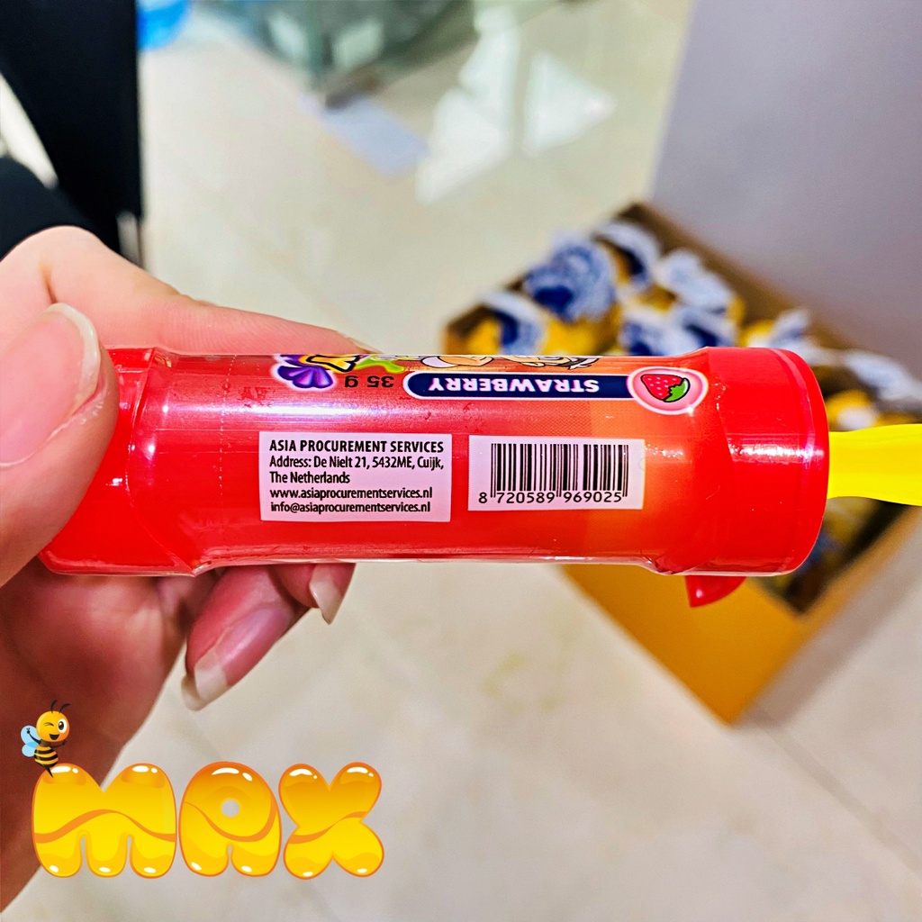Kẹo dẻo dang Gel hình xylanh Hovi Syrin Gel hãng Zed Candy nhập khẩu Hà Lan
