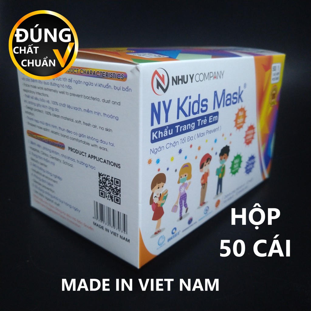 KHẨU TRANG NHƯ Ý TRẺ EM HỘP 50 CÁI MỀM MỊN, KHÁNG KHUẨN SHOP ĐÚNG CHẤT ĐÚNG CHUẨN