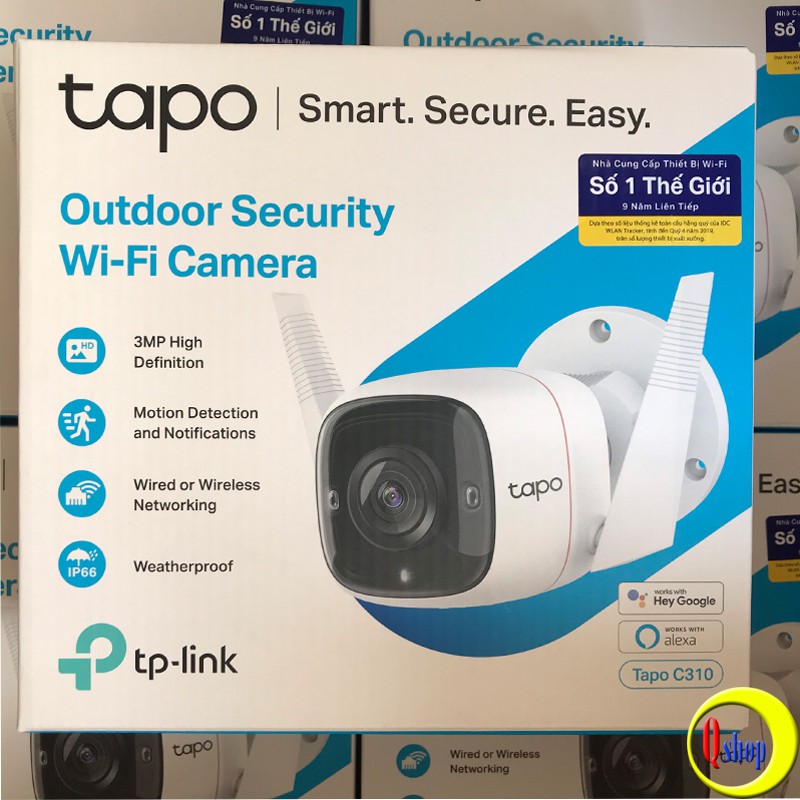 Camera Wifi TP-Link TAPO C310 3MP An Ninh Ngoài Trời - Hàng Chính Hãng