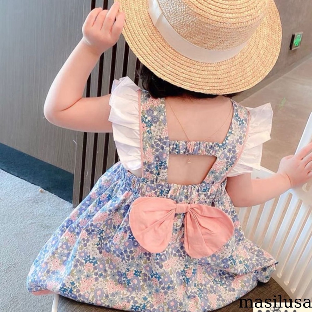 Đầm tay cánh tiện cho bé gái