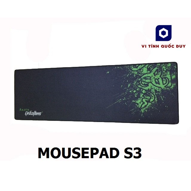 Lót chuột Pad mouse dài hình chữ nhật S3 siêu lớn (30 x 90 x 3mm). Vi Tính Quốc Duy