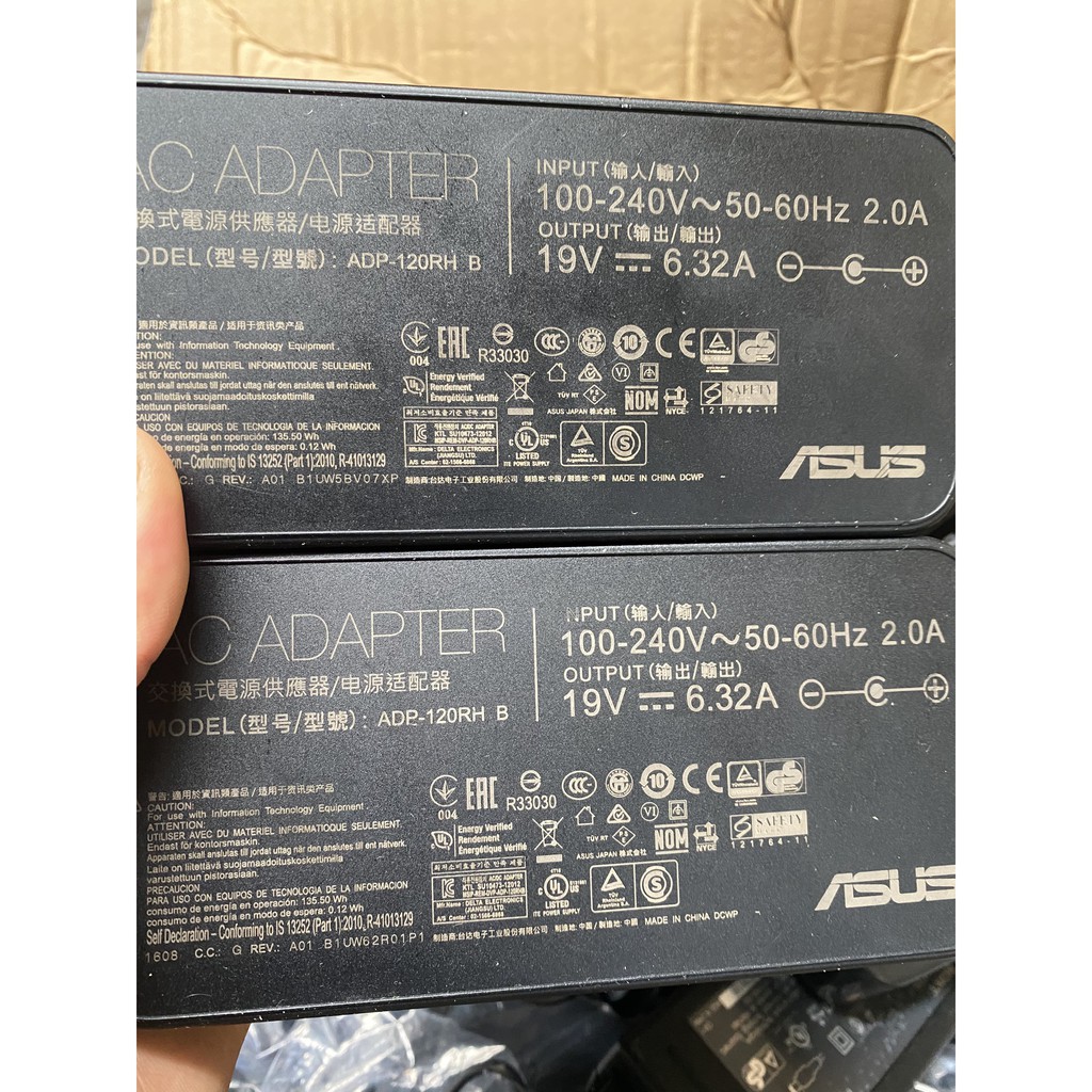 Sạc laptop Asus N56J N56V N56JN N56VM N56VZ 19V-6.32A zin bóc máy