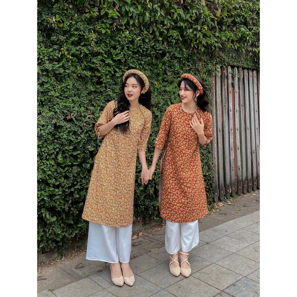 [HÀNG CÓ SẴN] Áo Dài Nàng Thơ Đặc Biệt May Boutique màu Cam Freesize SAD21D_112.004-OR-F