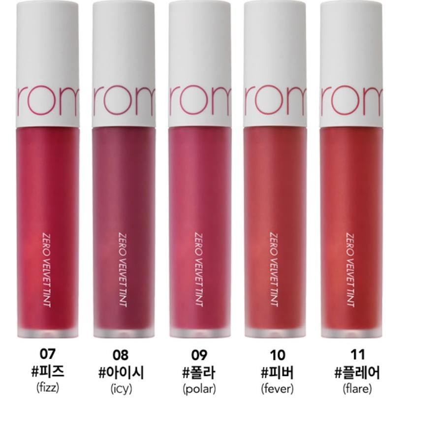 (Hàng Mới Về) Son Tint (Romand) Zero Velvet Tint (11 Màu) Cd7