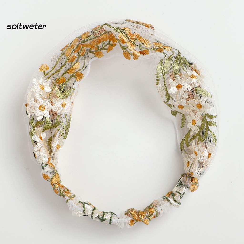 Băng Đô Bản Rộng Mềm Mại Chống Trượt Cho Nữ