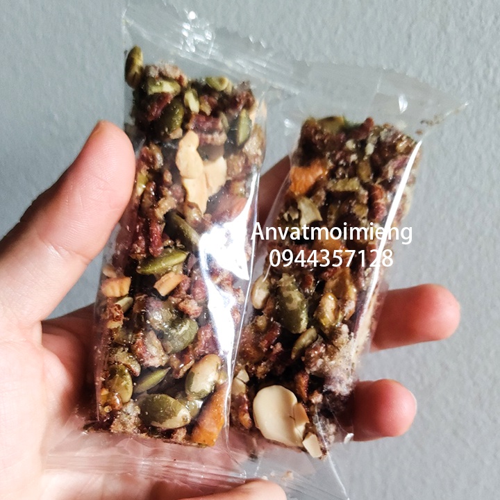 Thanh cơm gạo lứt mix hạt dinh dưỡng Chà Bông 100g - Ăn kiêng - giảm cân Anvatmoimieng