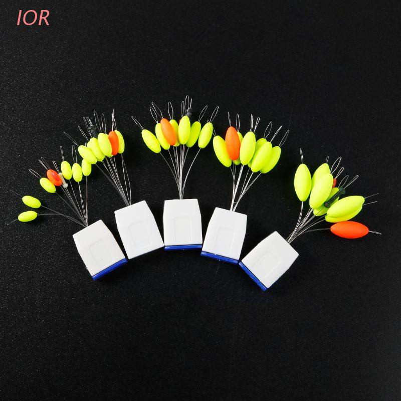 Set 5 phao câu cá dạ quang hình bầu dục tiện lợi