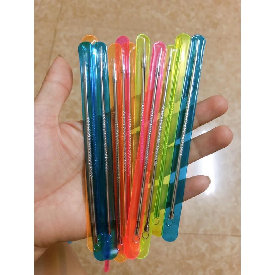 Que nặn mụn 2 đầu combo 12 chiếc