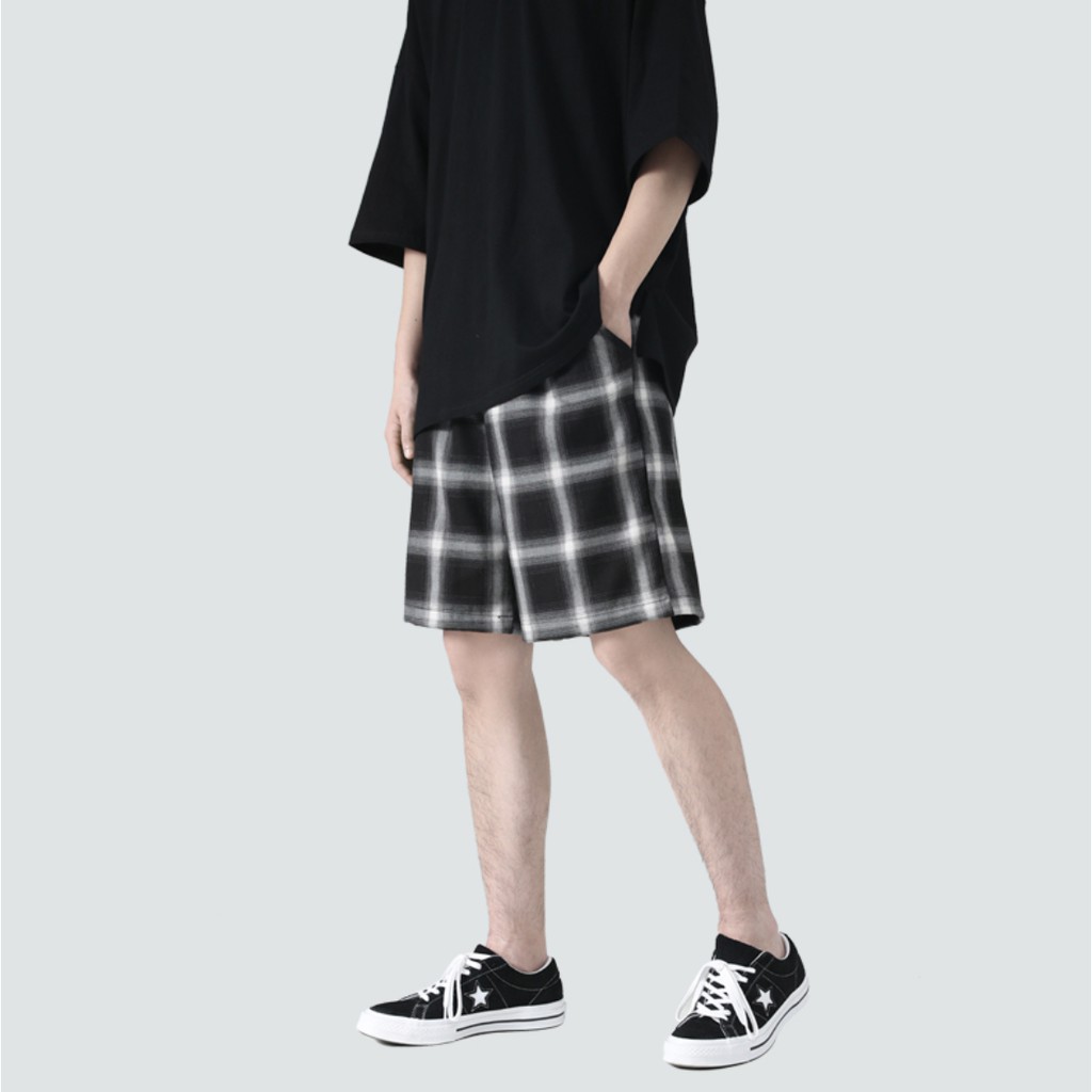 Quần Short, Quần Đùi Nam Nữ Kẻ Caro Đen Trắng Unisex Thoáng Mát Hè 2021 | BigBuy360 - bigbuy360.vn