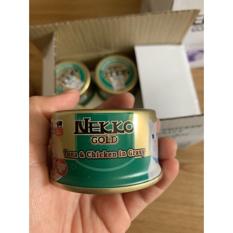NEKKO GOLD - PATE CAO CẤP CHO MÈO TỪ THÁI LAN Lon 85g