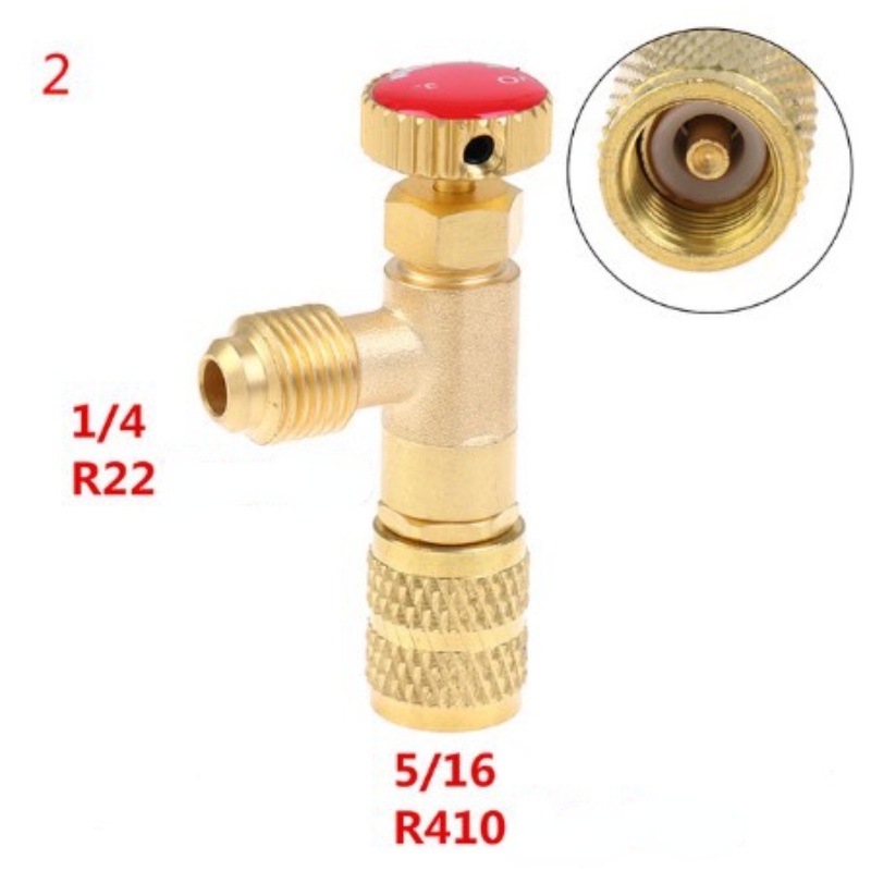 Van chống bỏng nạp gas điều hoà R410A R22 1 / 4 "5 / 16"