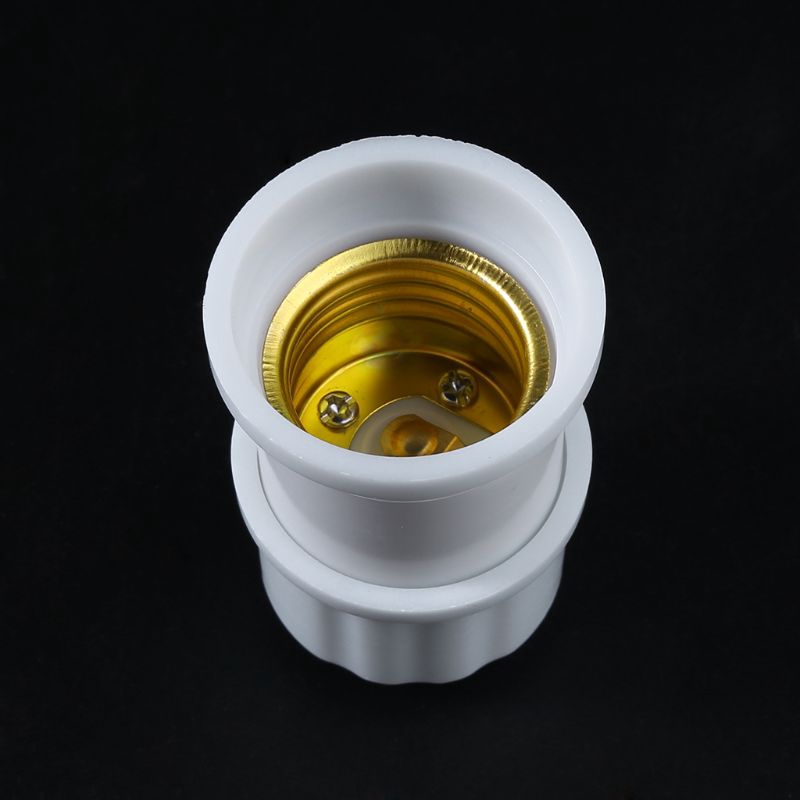 E27 Plastic Hanging Lamp Thread Base Screw Light Bulb Ceramics Socket Holder Flame Retardant Durable