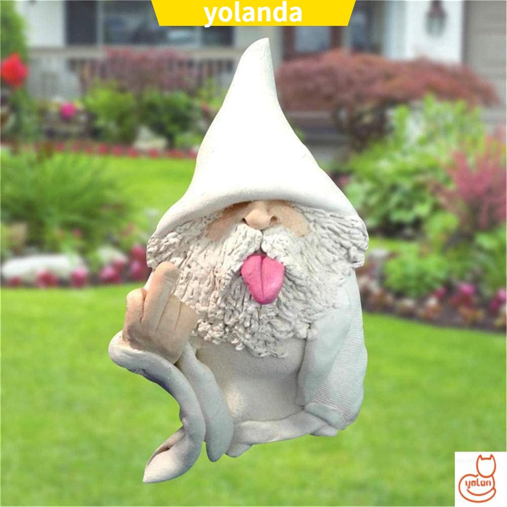 ☆YOLA☆ Indoor Outdoor Garden Gnomes Home Decor Micro Landscape Dwarf Figurines Gift Funny Elf Collectible Decoration Crafts Ornaments Big Tongue Elves Funny Statue