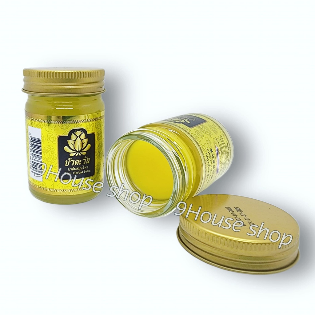 01 Hủ Dầu Cù Là Xoa Bóp Hoa Sen Bua Tawan Thai Herbal Balm