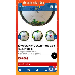 BÓNG ĐÁ ĐỘNG LỰC UHV 2.05 GALAXY