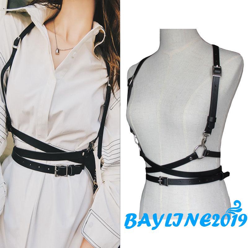 Đai da đeo ngực thời trang quyến rũ dành cho nữ