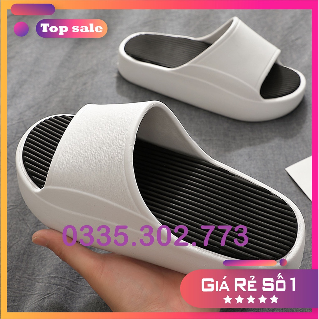 Dép bánh mì đế cao 5cm đi siêu nhẹ siêu bền không thấm nước