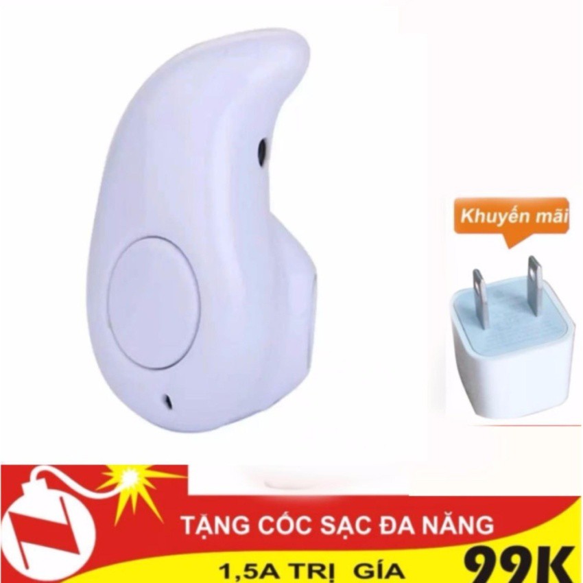Tai nghe bluetooth hạt đậu( trắng) + cốc sạc