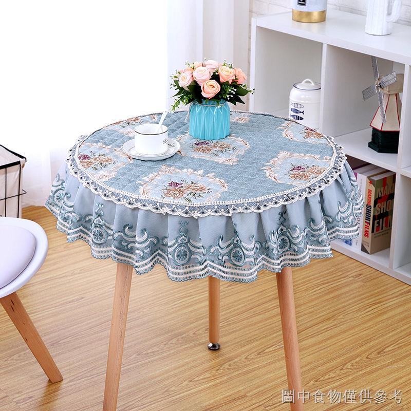 Khăn Trải Bàn Đơn Giản Trang Trí Nội Thất♚✧Khăn Trải Bàn Tròn Vải Dày Dặn Phong Cách Châu Âu