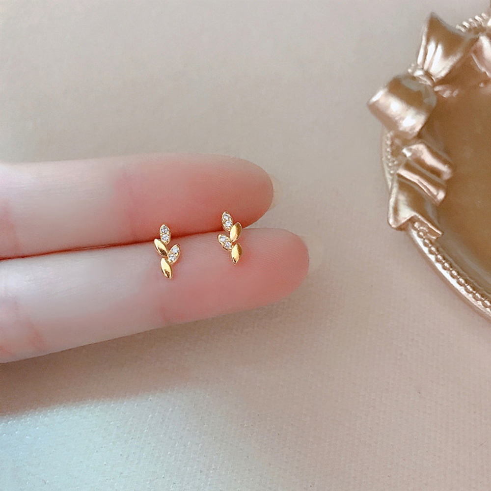 Khuyên Tai Hình Học Mini Màu Vàng/Bạc/Vàng Kim Kiểu Hình Học Ngọt Ngào Thanh Lịch Làm Quà Tặng Cho Bạn Gái