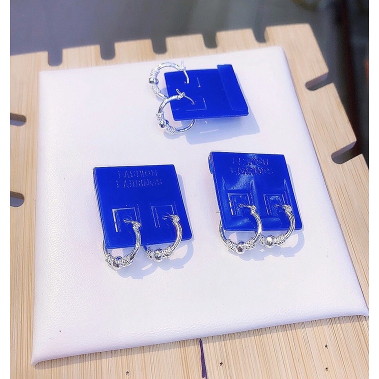 Khuyên tai bi liền xinh xắn cho bé gái Minh Hằng Jewelry