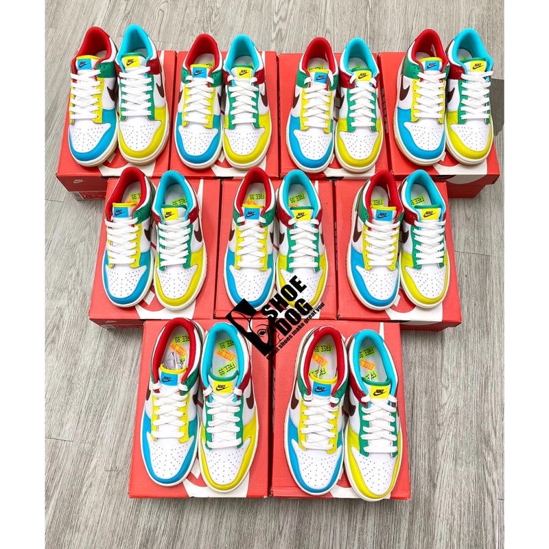 [Bao check chính hãng] Giày Nike Dunk nhiều màu Multi Color cổ thấp real
