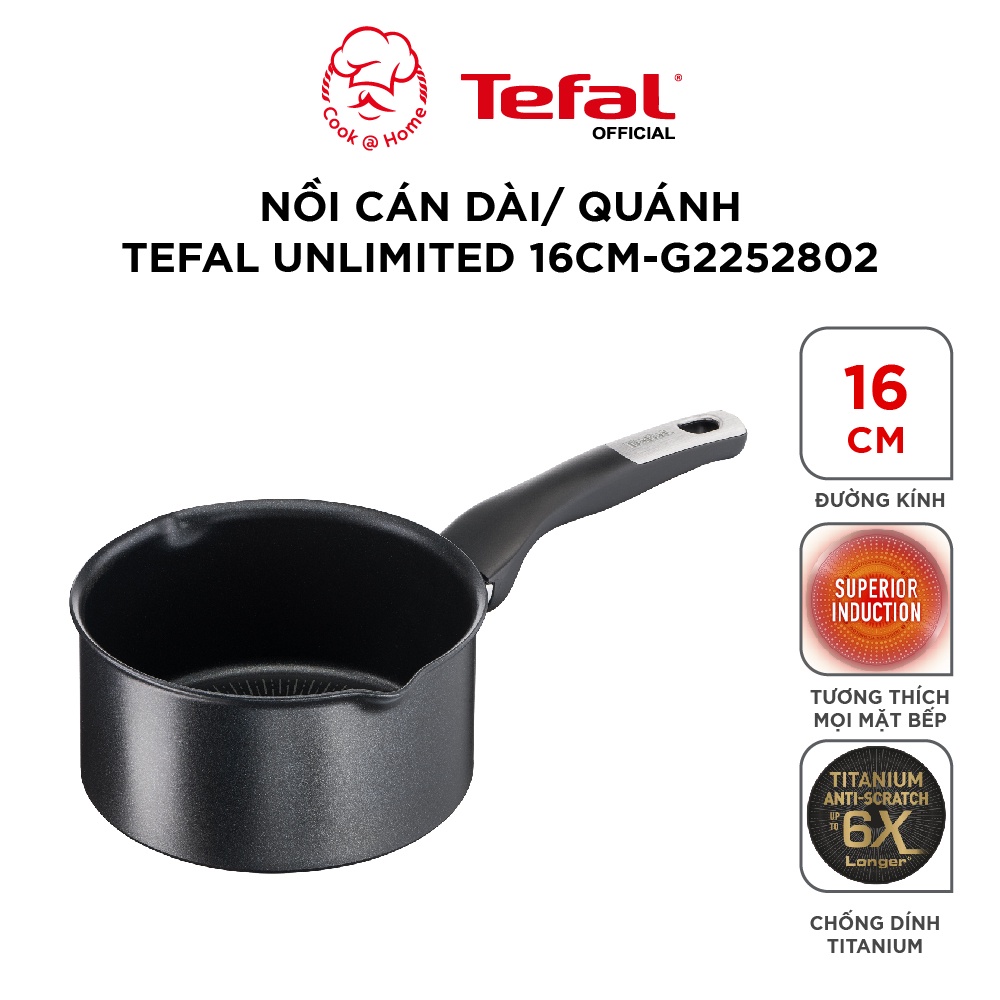 Nồi cán dài Tefal Unlimited 16cm G2552802