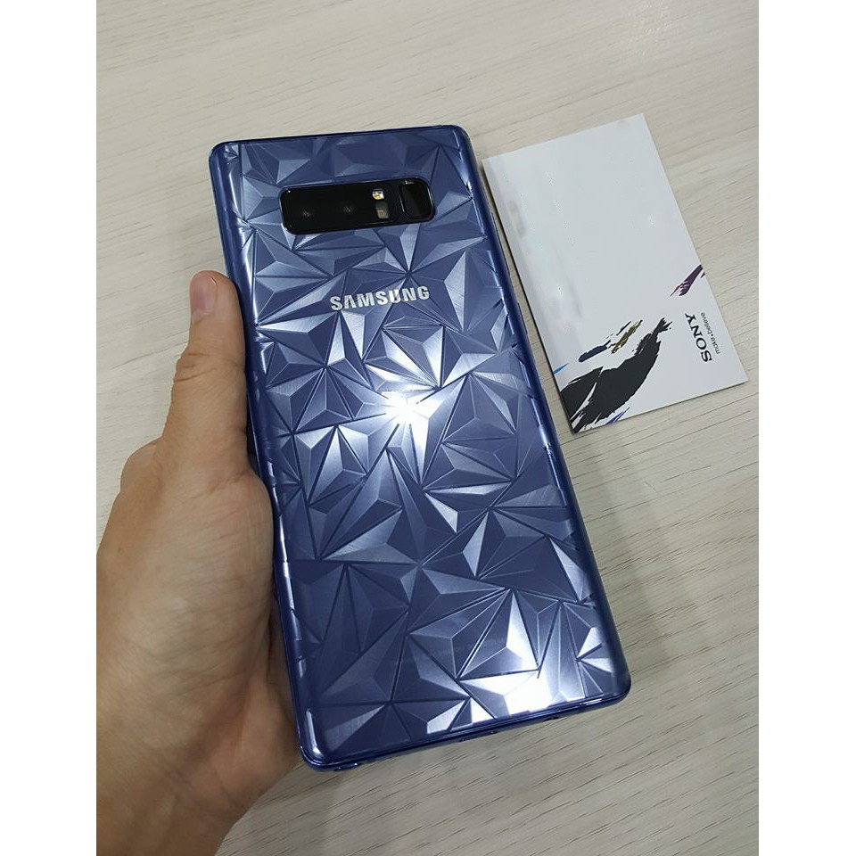 Dán lưng Samsung S7 Edge/S8/S8 Plus/Note 8/S9/S9 Plus/Note 9 3D kim cương