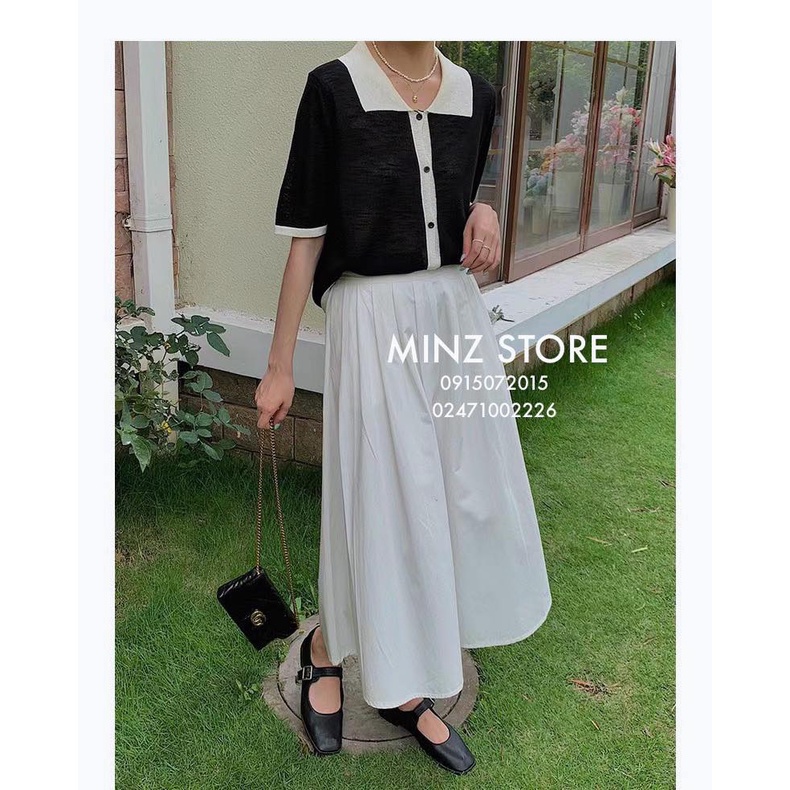Len polo cổ phối trắng #9931 (3 màu)